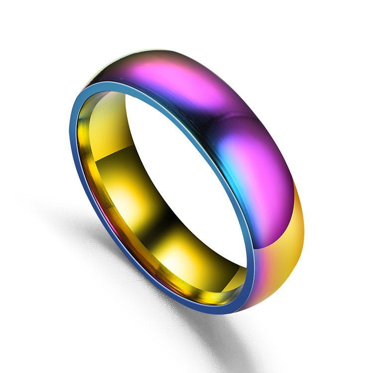 Gold & Silver Polished Band Rings – Minimalist Unisex Design - Tajura & CO