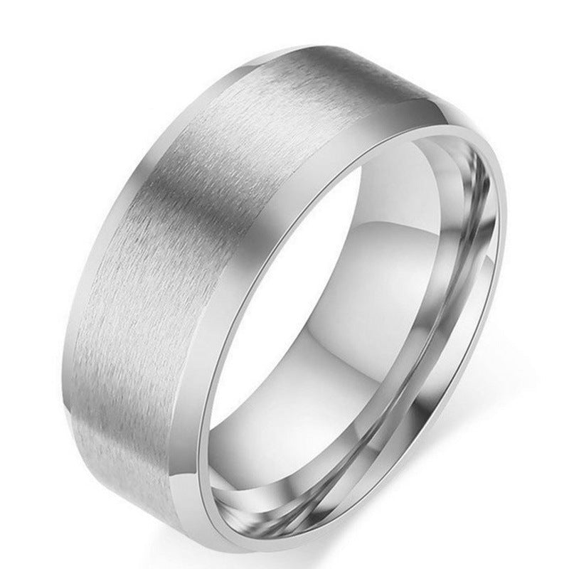 Matte & Polished Gold Band Ring – Elegant Unisex Design - Tajura & CO