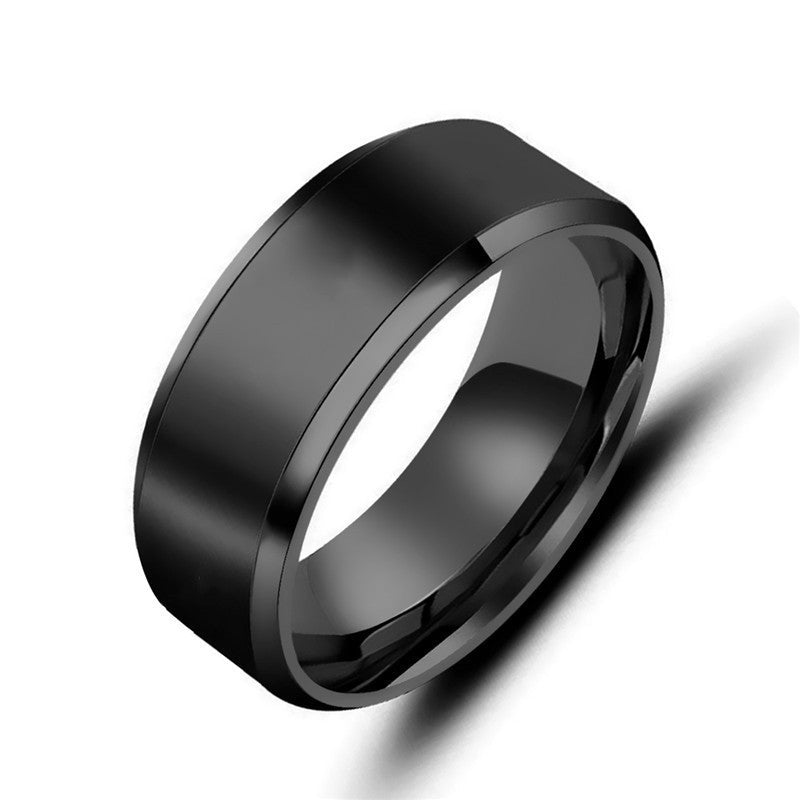 Matte & Polished Gold Band Ring – Elegant Unisex Design - Tajura & CO