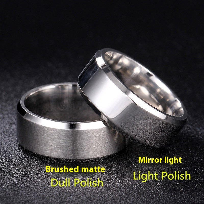 Matte & Polished Gold Band Ring – Elegant Unisex Design - Tajura & CO