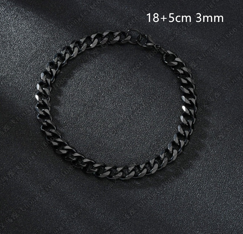 The Onyx Precision Cuban Bracelet - Tajura & CO