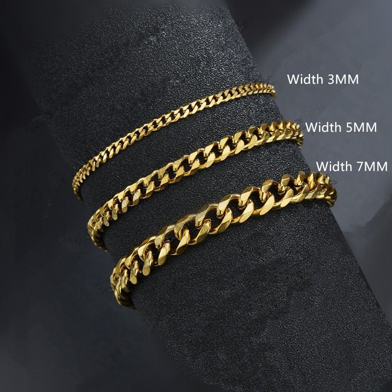 The Onyx Precision Cuban Bracelet - Tajura & CO