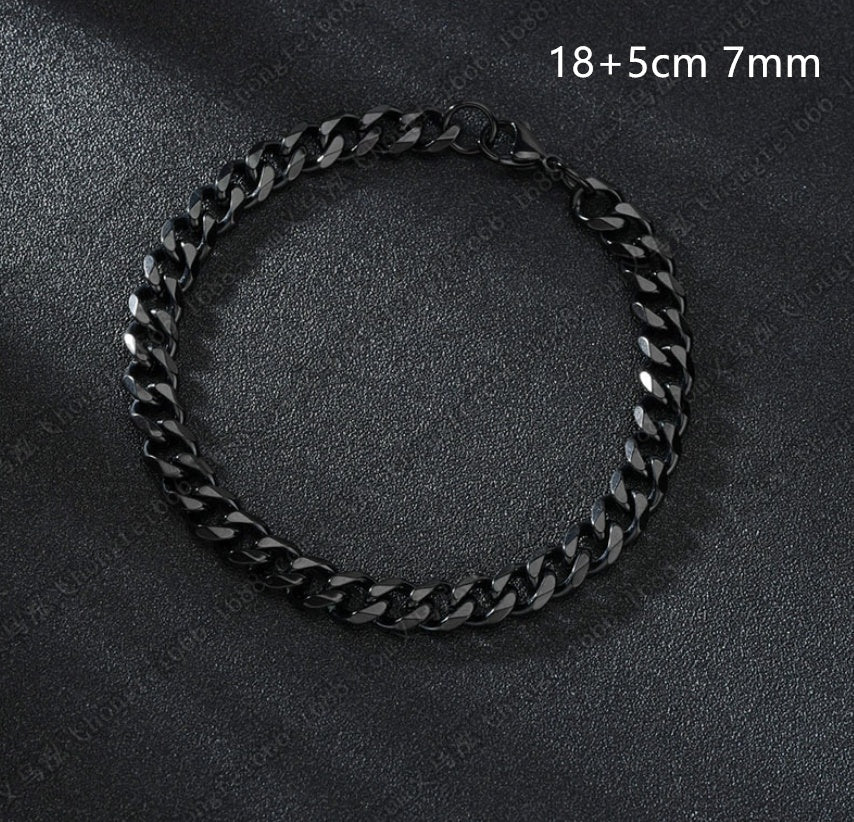 The Onyx Precision Cuban Bracelet - Tajura & CO