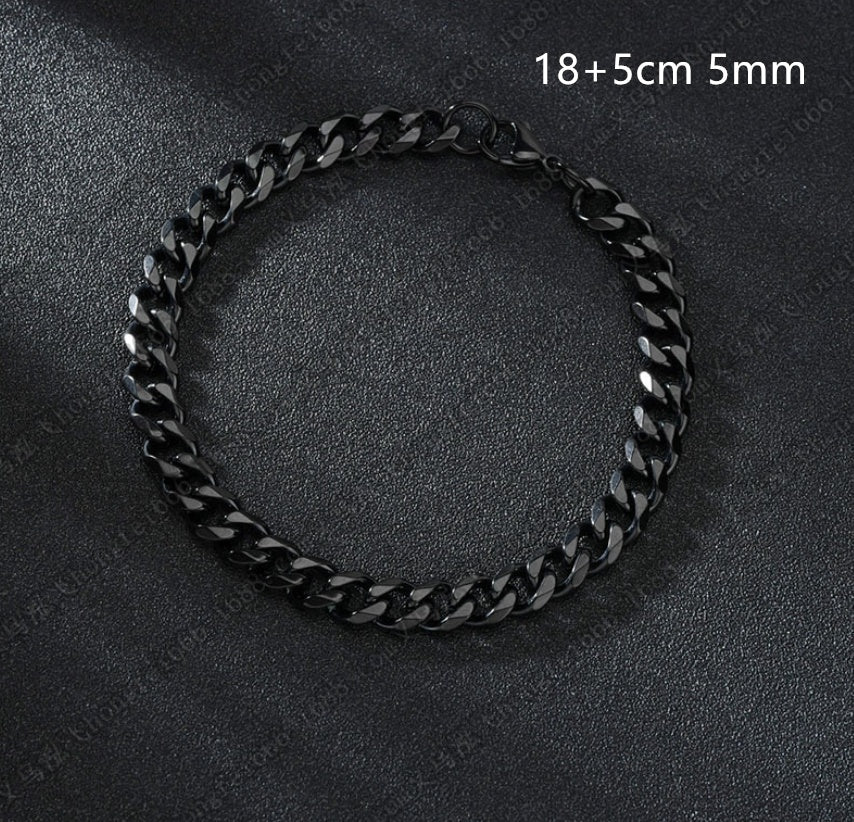 The Onyx Precision Cuban Bracelet - Tajura & CO